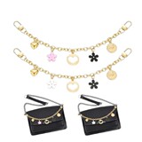 Bag pendant metal decoration handbag chain strawberry flower bow chain fashion all match bag accessories