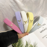 Louis Vuitton Japanese and Korean Boutique Headband British Khaki Plaid B Classic Wide Sponge Hair Card Outgoing All-Match Hair Band