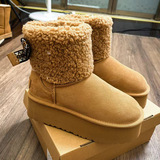 Fur all-in-one thick-soled snow boots women winter 2026 new instagram fleece thick bread northeast big cotton shoes UGG