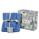 Cross-border foreign trade trendy bath towel two-piece set coral velvet towel household quick-drying water-absorbent color-resistant beach towel wholesale