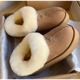 2026 new tarts leather fleece all-in-one wool thick bottom short snow boots mulberry village warm women's winter cotton shoes UGG