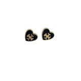 Copper-plated 18K Gold European-American Heart Stud Earrings Necklace Fashion Enamel Glazed Sweet Girls Jewelry Set high quality jewelryTB