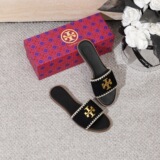 TB Cross-border foreign trade new European and American same style spring and summer women's flat slip on slip on slippers open toe sandals