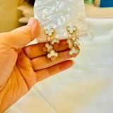 Fashion Earrings Floral Stud Earrings Stainless Steel
