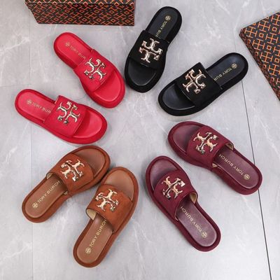 TB Fashion All-Match Thick Sole Flip Flops Women's Outerwear Summer 2023 New Fashion Women's Summer Flip Flops