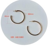 Cartier Large Circle Earrings Stainless Steel Full Nail Earrings Light Luxury Pair with Popular Earrings Accessories
