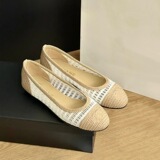 Chanel 2025 New Color Block Versatile Casual Versatile Flats