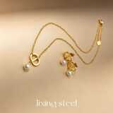 Dior titanium steel love necklace European and American light luxury niche design sense luxury sense fashion trend net red explosion collarbone chain