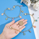 Handbag Chain Starfish Shell Pearl Decorative Bag Pendant Alloy Material Bag Chain Shoe Chain Decorative Chain