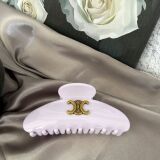 celine new large premium grasping clip triumphal door vintage hair grab the back of the head temperament plate hair ponytail shell clip women