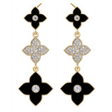 Earrings Zircon Floral Earrings Jewelry