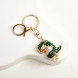 Cross-border cute diamond-set dog keychain creative bag pendant cute like animal pendant gift wholesale