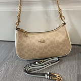 Cross-border Coach bag Teri armpit crescent bag vintage old flower women bag classic mahjong bag fashion shoulder messenger bag