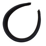 Loewe 2026 Denim Wide Edge Headband Hepburn Elegance Premium Headband Double Leather High Skull Top Hair Accessories Japanese & Korean Style