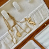 Stainless steel YSL new necklace Y family letter love pendant rhinestone new necklace women manufacturers wholesale