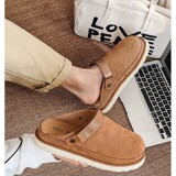 New Sandals Women's Boken Flip Flops Cork Bags Cowhide Cross Border Unisex Plus Size Fleece Snow Boots Velcro UGG