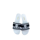 Chanel-style 2026 Summer Embroidery Flat Flip Flops Letters Anti Casual Outdoor Wear Classic Beach Couple Slippers