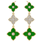 Earrings Zircon Floral Earrings Jewelry