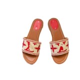 Louis Vuitton flip flops women 2024 summer new v letter slippers fashion outer wear lightweight flat beach shoes women slippers