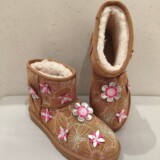 2026 new snow boots women sleeve ankle boots embroidered floral cotton shoes lining optional outdoor warm UGG