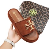 TB Fashion All-Match Thick Sole Flip Flops Women's Outerwear Summer 2023 New Fashion Women's Summer Flip Flops