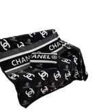 chanel Trendy Letter Flannel Blanket Nordic Chanel Style Office Big Brand Nap Blanket Travel Casual Blanket Gift Box