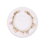 Bag Metal Pendant Decorative Handle Chain Pearl Bow Flower Chain Fashion Versatile Bag Clothing Accessories