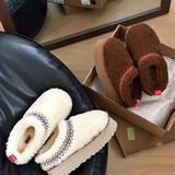 2026 winter new wool ethnic style lamb wool snow boots fur one-piece thick-soled slippers women all-match outer wear UGG