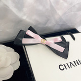 Chanel French Sweetheart Girl Bow Duckbill Hair Clip Princess Head Korean Side Clip Side Clip Double Pony Tail Accessories