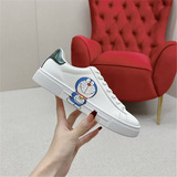2025 New Gucci Platform White Embroidery Skate Shoes Fashion Cross-border Sneakers