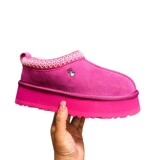 New Hot Embroidery Thicker Snow Boots Women High Quality Leather Fur All-In-One Boots Slippers Fleece Anti-slip UGG