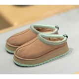 Henan Sangpo thick bottom Tazz ethnic style lazy one foot pedal fur integrated warm snow boots foreign trade hair UGG