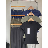 alo quick-drying short sleeve top + quick-drying pants outdoor sports running casual suit women casual quick-drying clothes