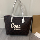 Ole Coach new cherry city tote bag handbag shoulder classic old flower shopping bag large capacity mommy bag