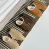 Fall Winter 2026 New Sangpo Snow Boots Women Brushed Cowhide Fur Yarn Braided Opening Cross Border Slip On Ethnic UGG