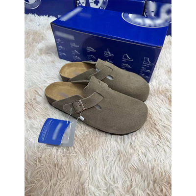 Birken Unisex Cork Leather Fishing Boken Toe Slippers Sandals Platforms Everyday Casual Shoes