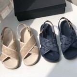 coach foreign trade 2025 thick sole sandal women's new summer outerwear Roman shoes thick sole muffin casual beach shoes