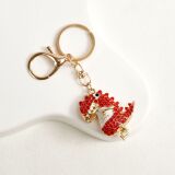 Cross-border cute diamond-set dog keychain creative bag pendant cute like animal pendant gift wholesale