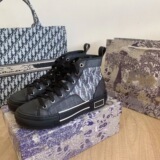 Dior2026 Canvas Shoes White Flat Print Sport Skate Shoes Height Boost