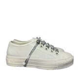 Premium Dior Embroidery Floral Canvas Shoes Platform Boost Casual Sport White Skate Shoes