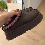 Ethnic-style made thick-soled snow boots women's inner heightened leather fur one-piece cotton boots slippers cowhide wool fleece anti-slip UGG