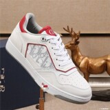 Dior European and American foreign trade men's shoes low-profile sports shoes mixed color dIOE genuine leather breathable high-end fashion all-match men's skate shoes