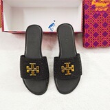 TB Cross-border foreign trade spot new flat-bottomed drill flip flops fashion comfortable high quality slippers women
