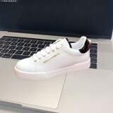 2026 DG Full-Grain Cowhide Fashion Flat Sneakers Casual Versatile Men's Shoes