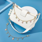Handbag Chain Starfish Shell Pearl Decorative Bag Pendant Alloy Material Bag Chain Shoe Chain Decorative Chain