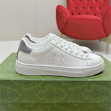 2025 New Gucci Platform White Embroidery Skate Shoes Fashion Cross-border Sneakers
