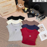alo autumn winter short sleeve alo early autumn grinding fur short sleeve small fly sleeve suspender vest top letter one-piece cup