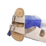 Birken All Cowhide Birken 2025 Summer Vintage Genuine Leather Cork Flat Sandal Unisex Couple Same Line Sandal Slipper