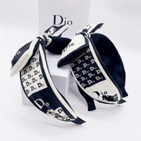 Dior Letter Hair Band Women Fall Winter Simple Hair Clip High Cranial Headband Hair Bow Hair Accessories Hair Bundles Hair Hole Hair Card Set