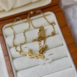 Stainless steel YSL new necklace Y family letter love pendant rhinestone new necklace women manufacturers wholesale